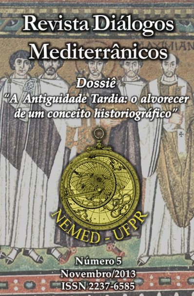 					Visualizar n. 5 (2013): Revista Diálogos Mediterrânicos - Dossiê "A Antiguidade Tardia: o alvorecer de um conceito historiográfico"
				